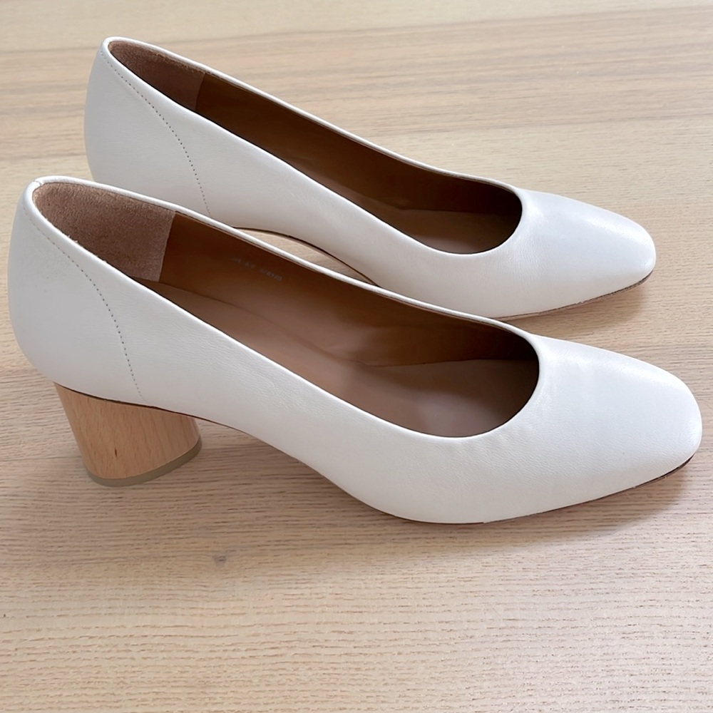 COS Leather with Wood Heels